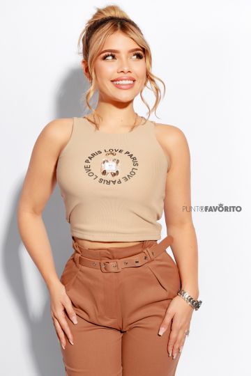 Blusa para dama sin mangas