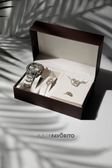 RELOJ PLATEADO CORAZON