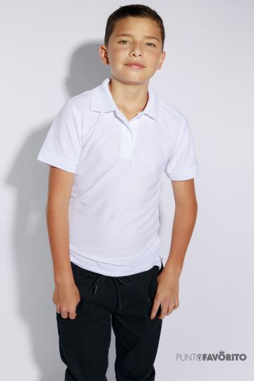 Camiseta Escolar Dos Botones Niña