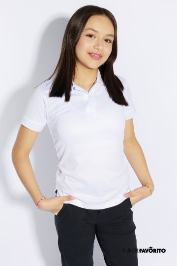 Camiseta Escolar Dos Botones Niño