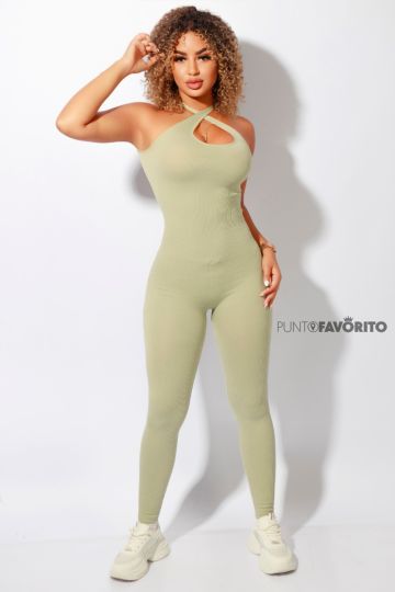 Enterizo de dama liso con tirantes