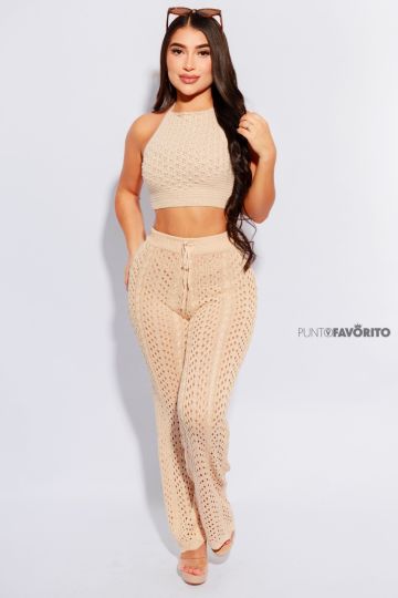 Blusa corta para dama de lana