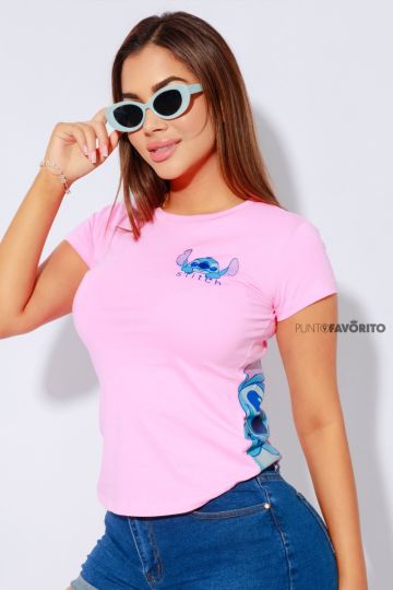 Blusa manga corta STITCH