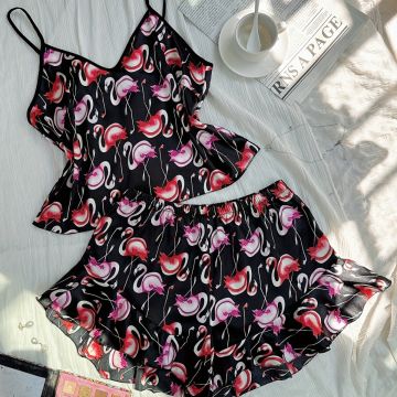 Pijama de flamingos